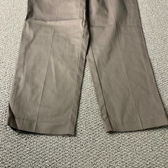 Counterparts Womens Pants Size 10 Brown Straight Leg Slimming Sensations Cropped - Picture 3 of 13